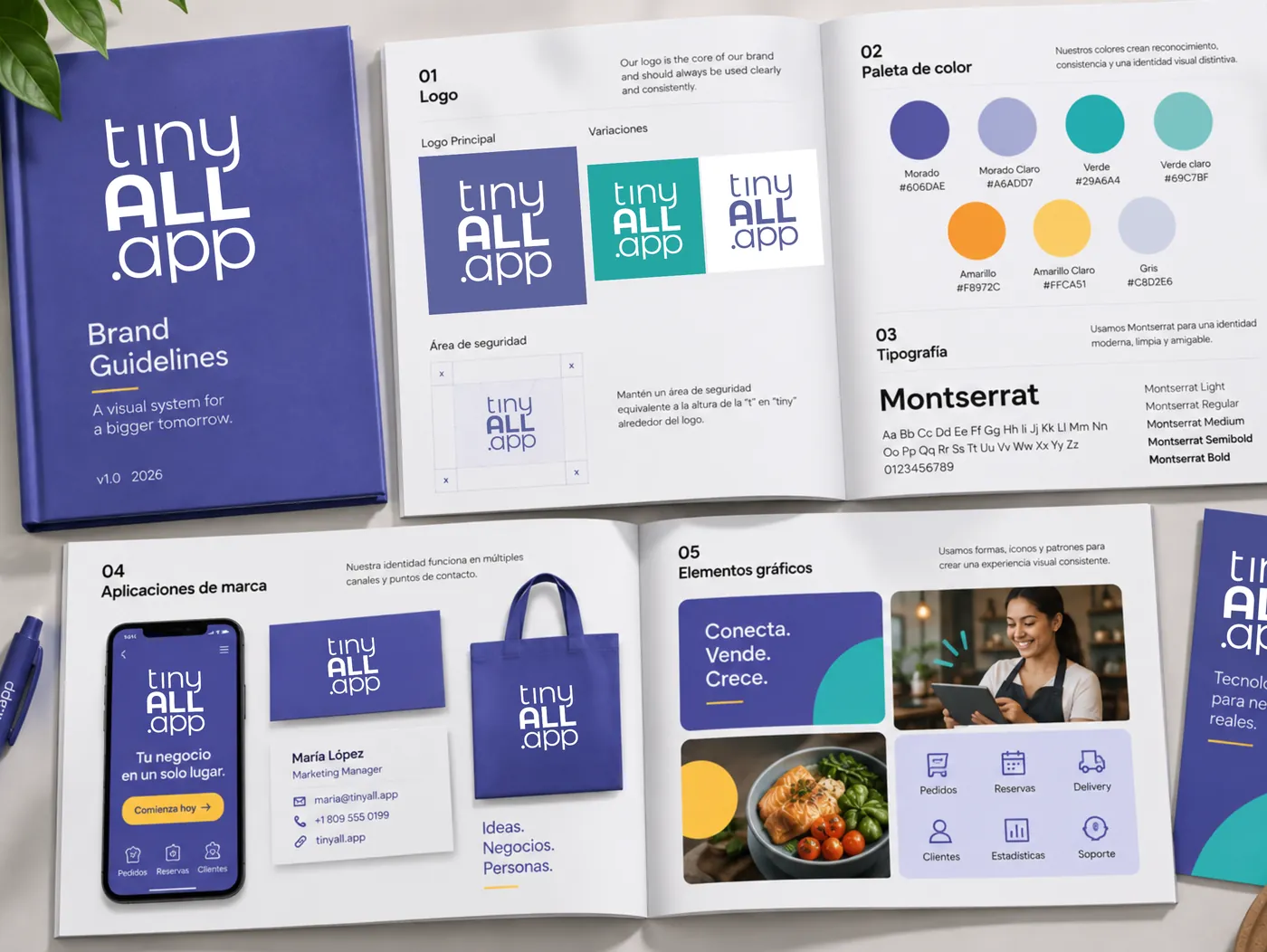Real brand guideline spreads