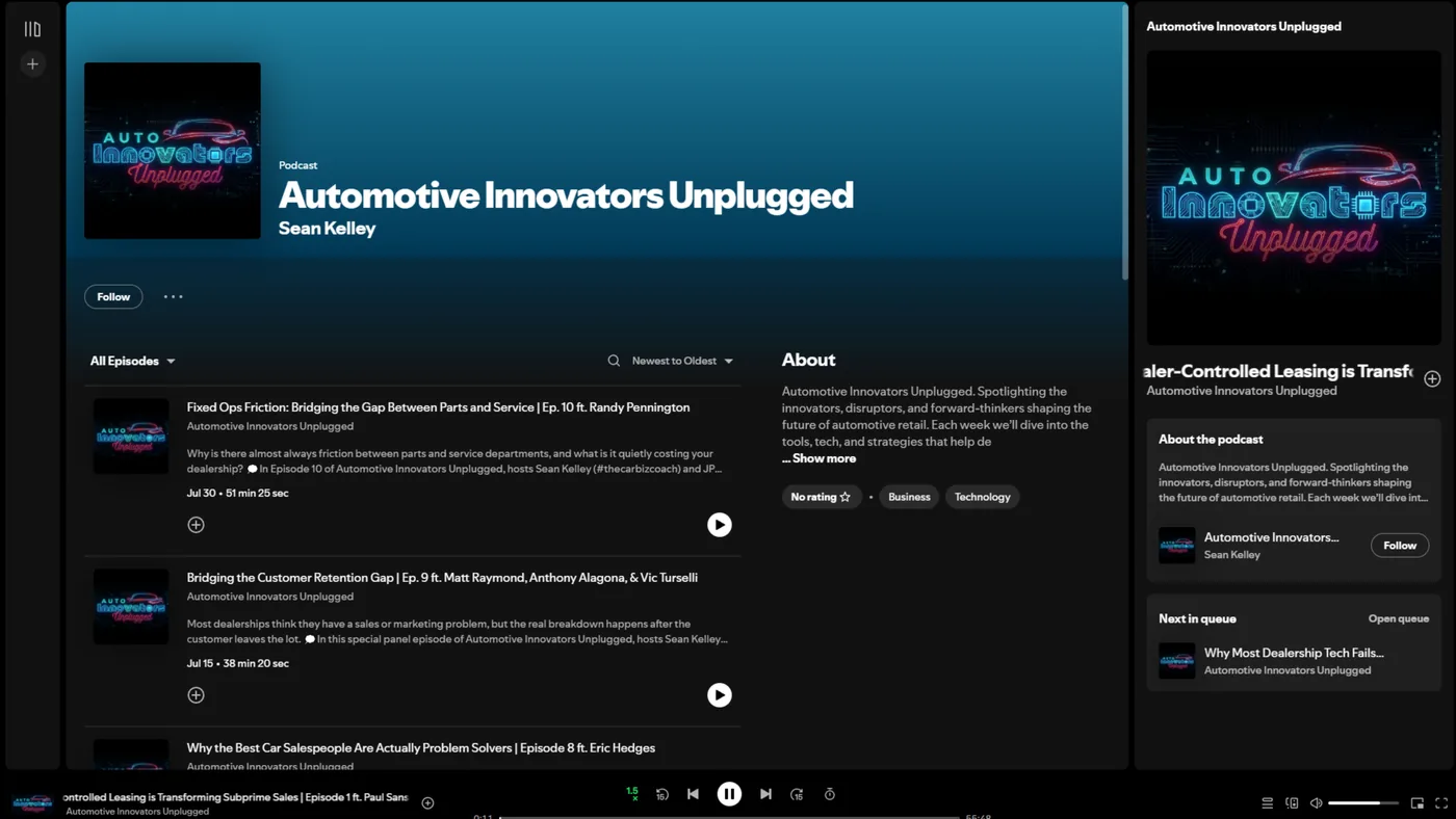 Audio episode / platform listing