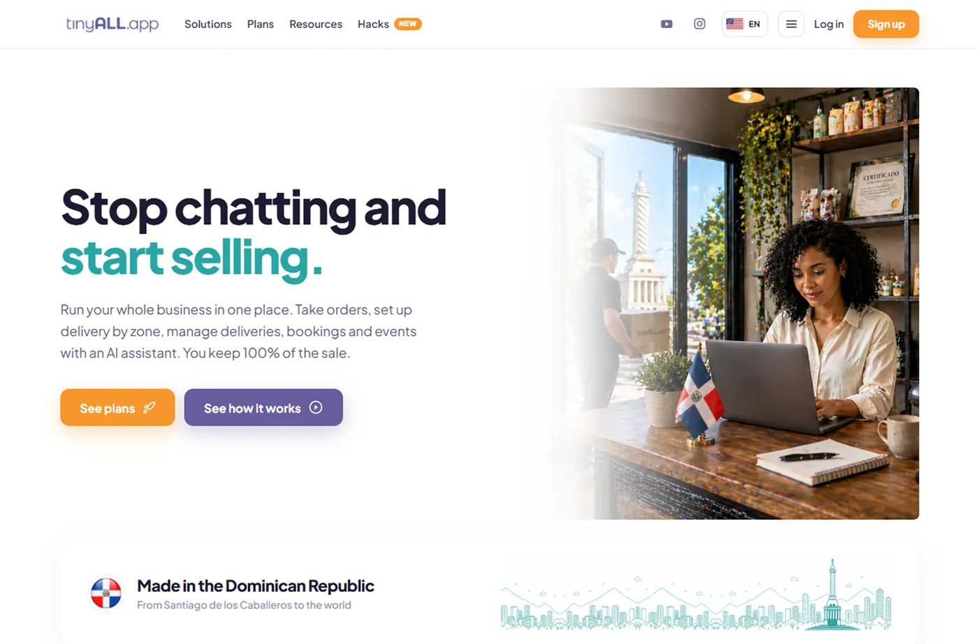 Full desktop website screen (16:10)